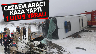 Cezaevi aracıyla ticari araç çarpıştı