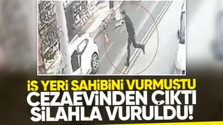 Cezaevinden çıktı silahla vuruldu