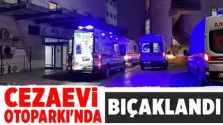 Cezaevine ziyarete gelmişti, bıçaklandı