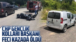 CHP Gençlik Kolları Başkanı feci kazada öldü