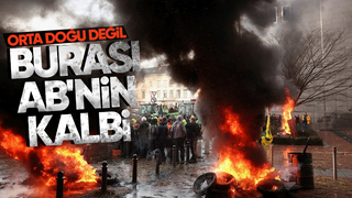 Çiftçiler, Brüksel'de ortalığı savaş alanına çevirdi