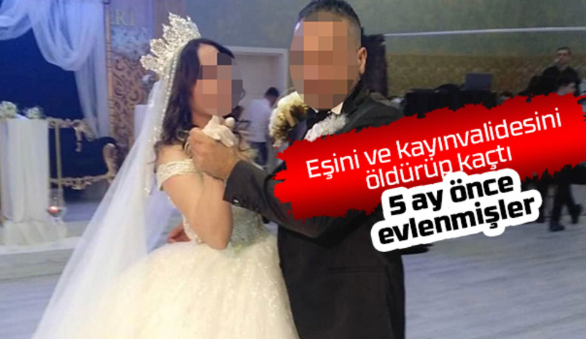 Çifte cinayetin faili 5 ay önce evlenmiş
