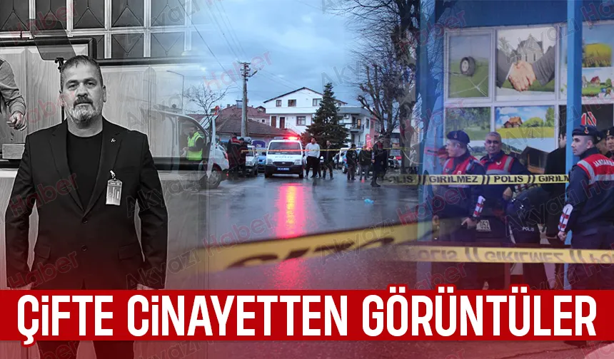 Çifte cinayetten görüntüler