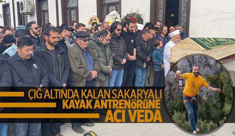 Çığ felaketinde ölen Sakaryalı kayak antrenörü toprağa verildi