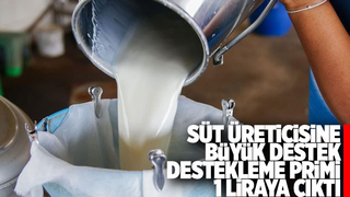 Çiğ süt destekleme primi 1 liraya yükseldi