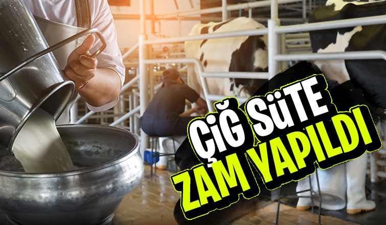 Çiğ süte yüzde 21 zam