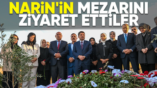 Çiğdem Erdoğan ve bakanlar Narin'in mezarını ziyaret etti