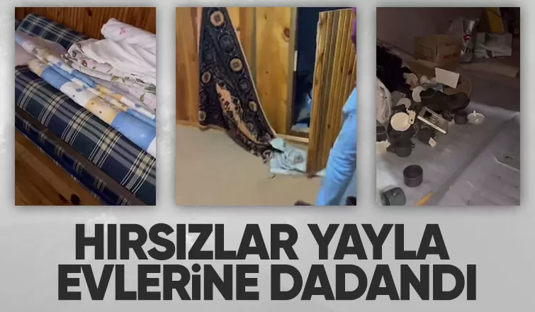 Çiğdem Yaylası'nda evlere girilip eşyalar dağıtıldı