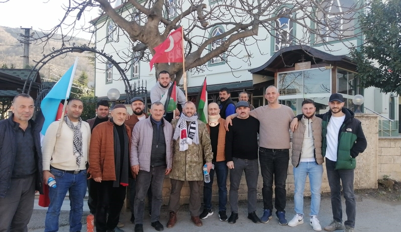 Çin zulmüne ve İsrail terörüne tepki için yürüyorlar