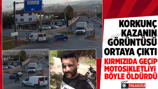 Cinayet gibi kaza kamerada; İşte o anlar