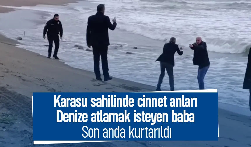 Cinnet gerirdi, denize atlamak istedi