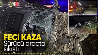 Cip bariyerlere girdi 1 yaralı