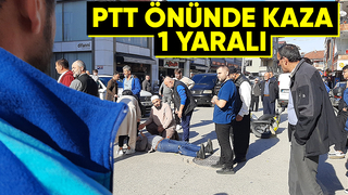 Cip ile çarpışan motosiklet sürücüsü yaralandı