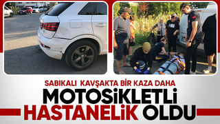 Cip ile çarpışan motosikletli yaralandı