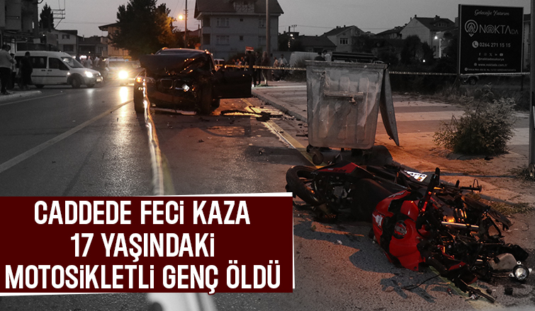 Cip ile motosiklet kafa kafaya çarpıştı; 17 yaşındaki genç öldü
