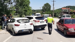 Cip ile otomobil çarpıştı: 2 yaralı