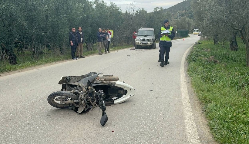 Cipe çarpan motosikletli öldü