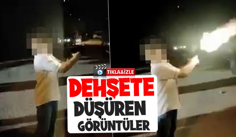 Çocuğun eline tabanca verip ateş ettirdiler