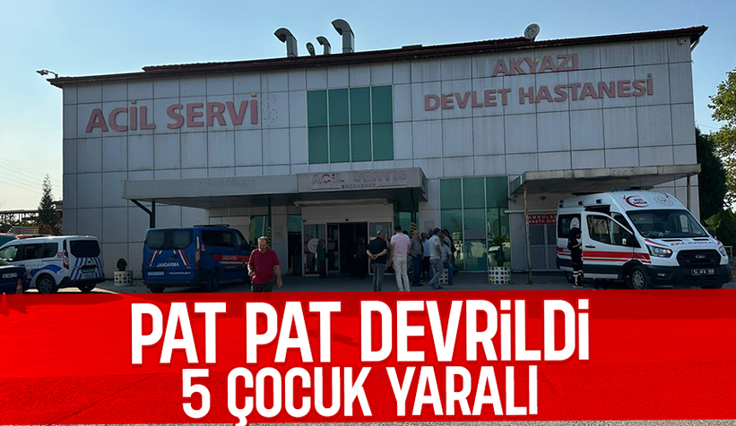 Çocuğun kullandığı pat pat devrildi: 5 çocuk yaralı