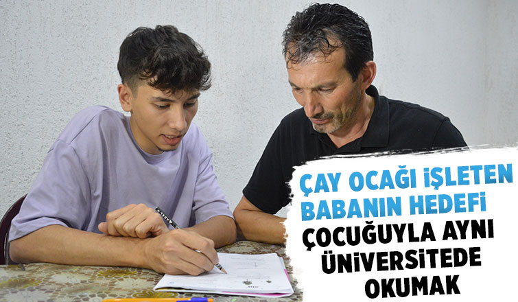 Çocuğuyla birlikte hazırlandığı üniversite sınavına girdi