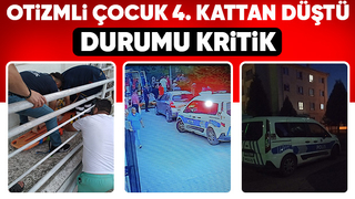 Çocuk 4. kattan düştü