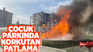 Çocuk parkında patlama