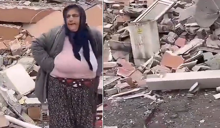 Çocukları enkazda kalan annenin yardım feryadı Çocuklarımı çıkart ne olursun