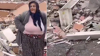 Çocukları enkazda kalan annenin yardım feryadı Çocuklarımı çıkart ne olursun