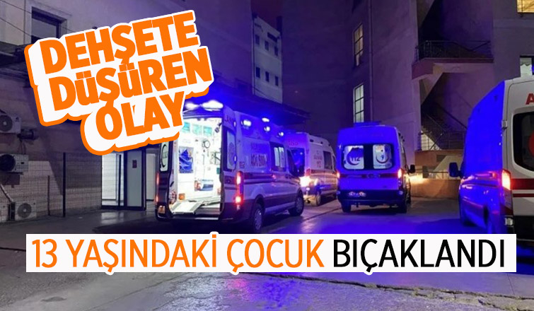 Çocukların kavgası kanlı bitti