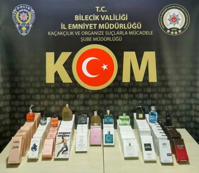Çok sayıda kaçak parfüm ele geçirildi