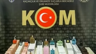 Çok sayıda kaçak parfüm ele geçirildi