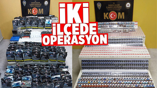 Çok sayıda kaçak sigara ürünü ele geçirildi