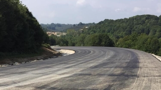 Çöken Akçakoca yolunda asfat başladı