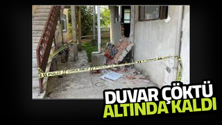 Çöken duvarın altında kalan kişi yaralandı