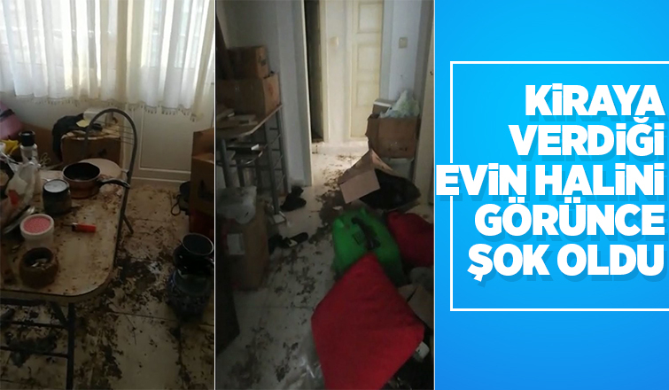 Çöplüğe dönen evini görünce isyan etti