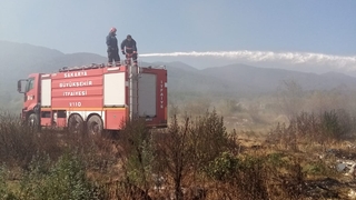 Çöplük yangını bıktırdı