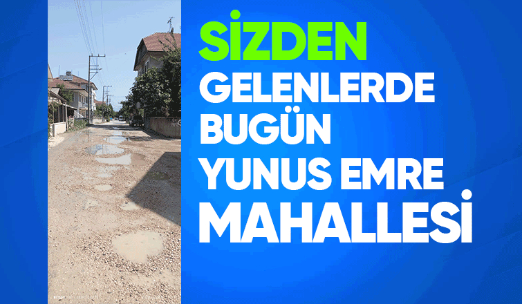 Çukur içindeki sokağın fotoğrafını paylaşıp tepki gösterdi