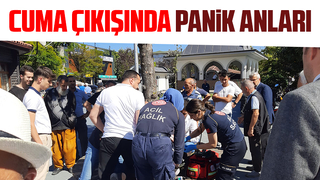 Cuma çıkışı cami avlusunda fenalaşıp yere yığıldı