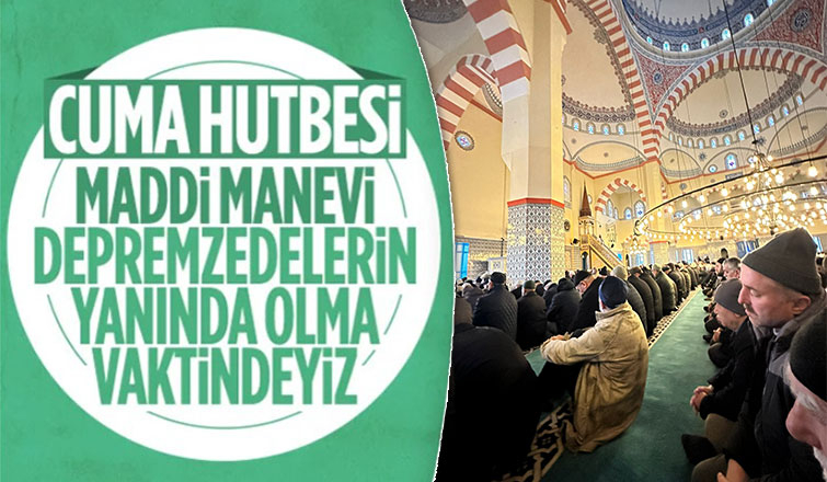 Cuma hutbesinin bu haftaki konusu: Gün, Milletçe Kenetlenme Günüdür