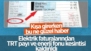 Cumhurbaşkanı açıkladı: Elektrik faturalarında TRT payı ve enerji fonu kalkıyor