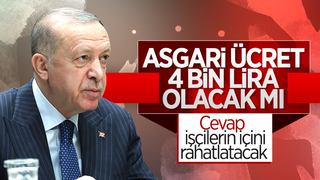 Cumhurbaşkanı Erdoğan'a asgari ücret soruldu