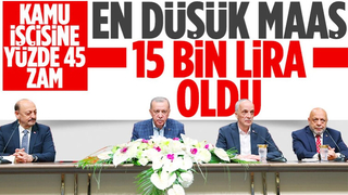 Cumhurbaşkanı Erdoğan açıkladı! Kamu işçisinin zam oranı belli oldu