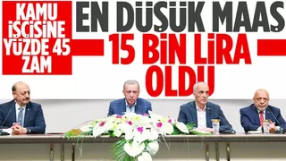Cumhurbaşkanı Erdoğan açıkladı! Kamu işçisinin zam oranı belli oldu