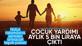 Cumhurbaşkanı Erdoğan ailelere verilecek çocuk desteklerini açıkladı