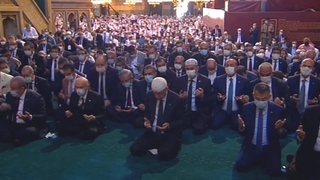 Cumhurbaşkanı Erdoğan Ayasofya'da