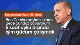 Cumhurbaşkanı Erdoğan çalışma temposunu anlattı: Günde 5-6 saat uyuyorum