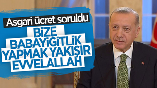 Cumhurbaşkanı Erdoğan'dan asgari ücret açıklaması