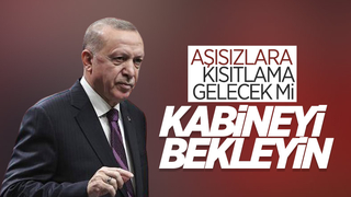 Cumhurbaşkanı Erdoğan'dan aşısızlara kısıtlama açıklaması