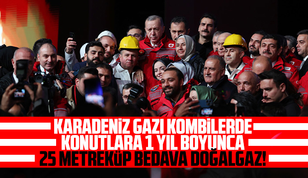 Cumhurbaşkanı Erdoğan'dan doğalgaz müjdesi