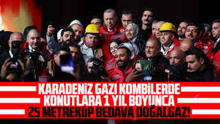 Cumhurbaşkanı Erdoğan'dan doğalgaz müjdesi